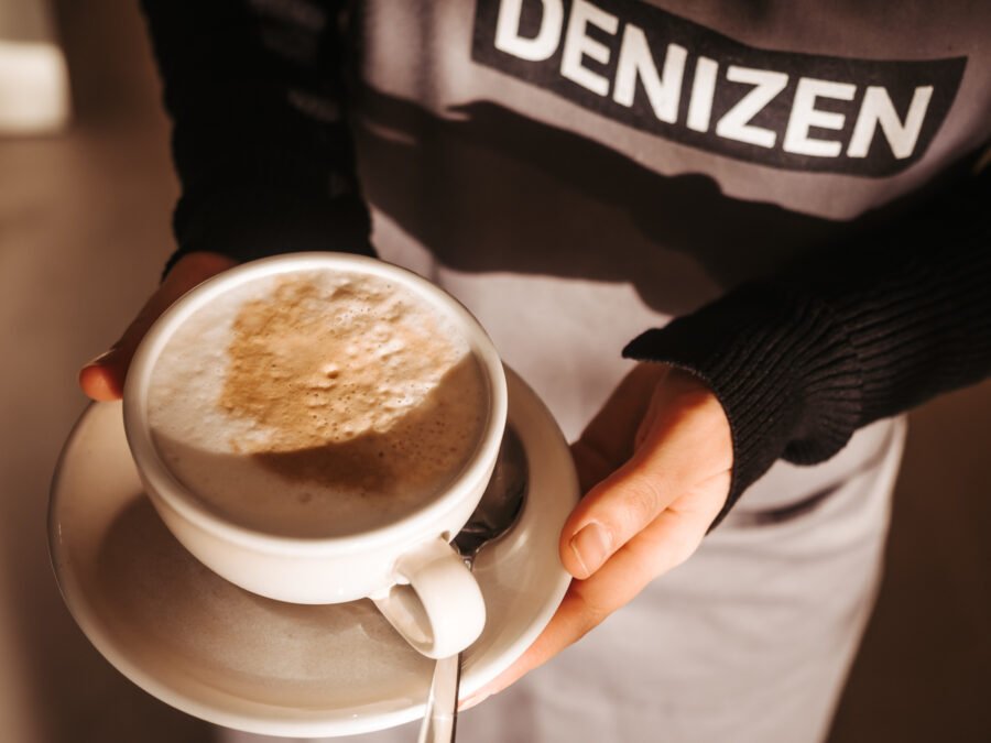 Delicious specialty coffee at Denizen Kitchen
